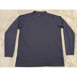 Cabela's Men's Long Sleeve Top Textured Detail Dark Blue Navy Size XL Tall